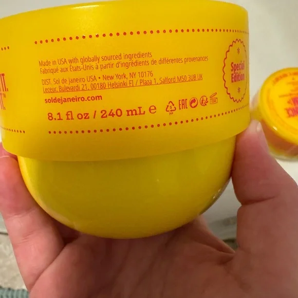 Sol de Janeiro Bright Yellow Cream Jar - Picture 3 of 7